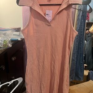 Pink Sleeveless Women's Dress
